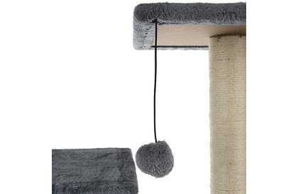 Šedé škrabadlo pro kočky - 71 x 44 x 34 cm