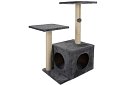 Šedé škrabadlo pro kočky - 71 x 44 x 34 cm