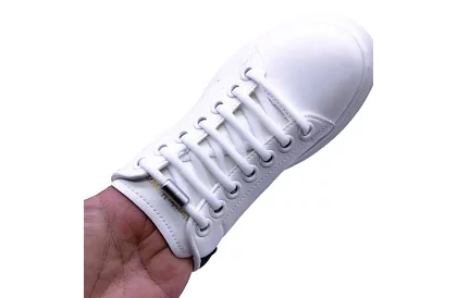 Elastické tkaničky do bot - bez zavazování - bílé