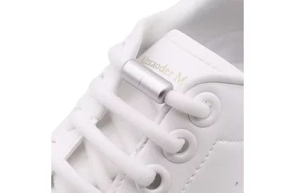 Elastické tkaničky do bot - bez zavazování - bílé