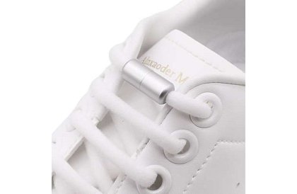 Elastické tkaničky do bot - bez zavazování - bílé