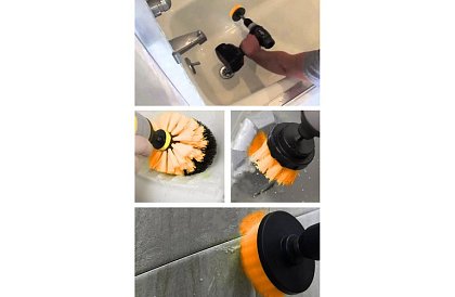 Sada kartáčů na vrtačku – čištění a leštění – 22 ks