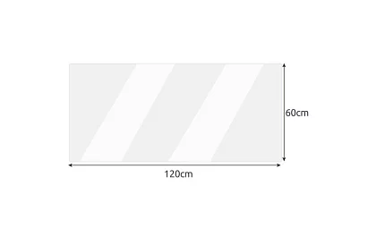Transparentní ochrana - měkké sklo 120x60 cm