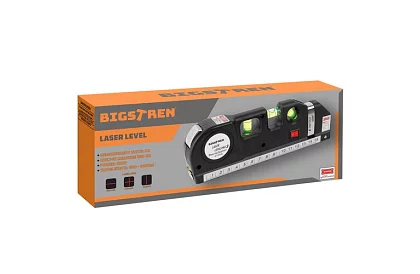 Laserová vodováha se svinovacím metrem – 250 cm