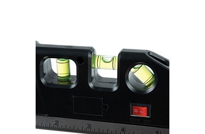 Laserová vodováha se svinovacím metrem – 250 cm