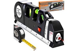 Laserová vodováha se svinovacím metrem – 250 cm