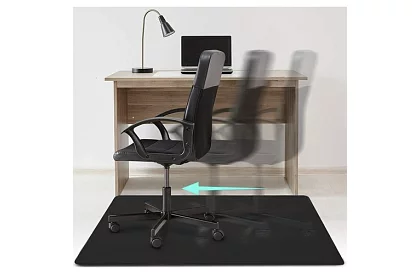 Ochranná podložka pod židli - 100 × 140 cm - černá