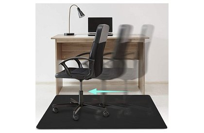 Ochranná podložka pod židli - 100 × 140 cm - černá