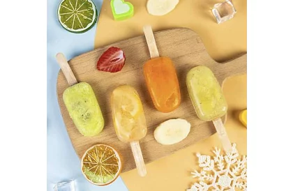 Silikonová forma na nanuky + 50 tyček