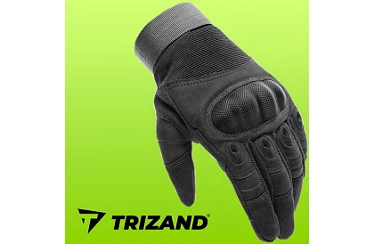 Taktické dotykové rukavice - velikost L - černé