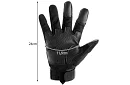 Taktické dotykové rukavice - velikost XL - černé