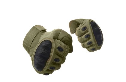 Taktické dotykové rukavice - velikost L - khaki