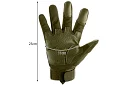 Taktické dotykové rukavice - velikost L - khaki