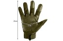 Taktické dotykové rukavice - velikost L - khaki