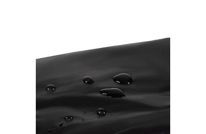 Silná černá oversize pláštěnka