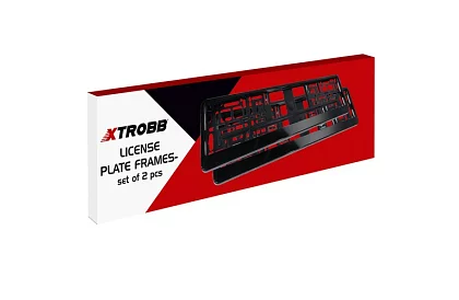 Rámeček pod SPZ – černý – 2 kusy