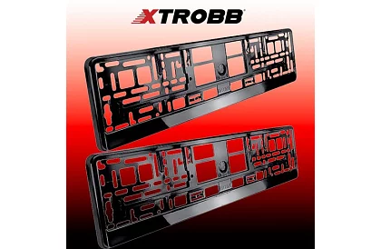Rámeček pod SPZ – černý – 2 kusy