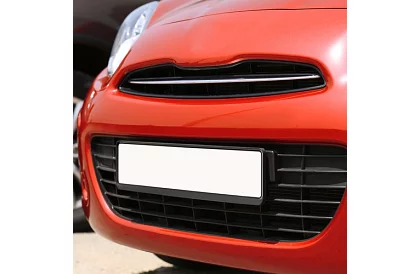 Rámeček pod SPZ – černý – 2 kusy