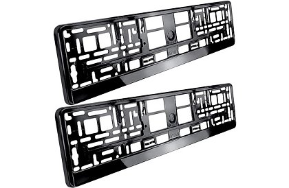 Rámeček pod SPZ – černý – 2 kusy