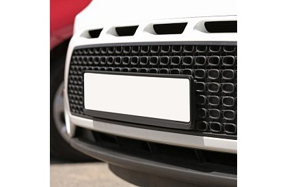 Rámeček pod SPZ – černý – 2 kusy