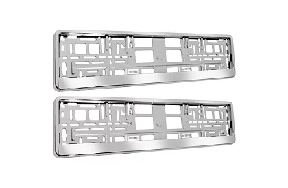 Rámeček pod SPZ – stříbrná – 2 kusy