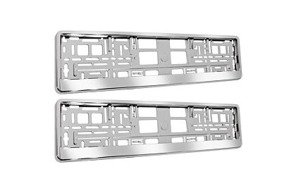 Rámeček pod SPZ – stříbrná – 2 kusy