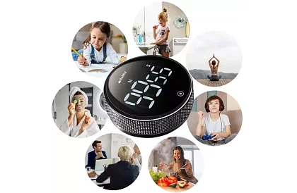 LCD kuchyňská minutka s magnetem