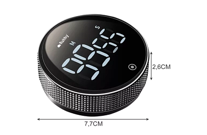 LCD kuchyňská minutka s magnetem