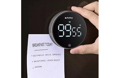 LCD kuchyňská minutka s magnetem