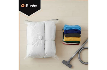 Sada vakuových pytlů 50x70 cm – 10 ks + odsávačka vzduchu