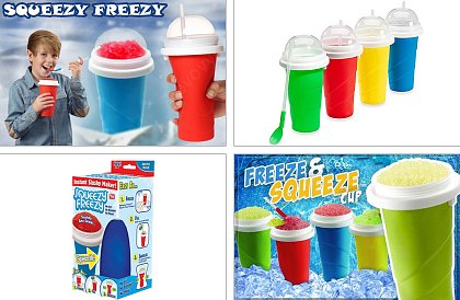 Squeezy Freezy - Výrobník ledové tříště, snadno a zábavně