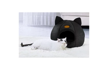 Plyšový pelíšek s oušky - bouda