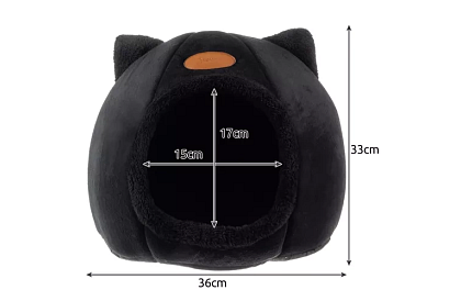 Plyšový pelíšek s oušky - bouda