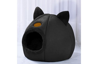 Plyšový pelíšek s oušky - bouda