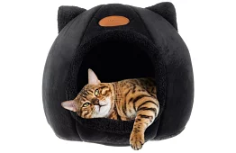 Plyšový pelíšek s oušky - bouda