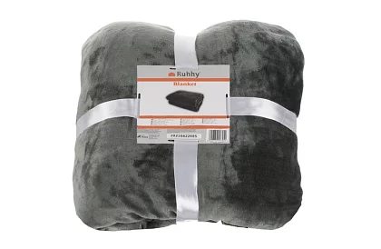 Měkká teplá silná deka 200x160 cm - šedá