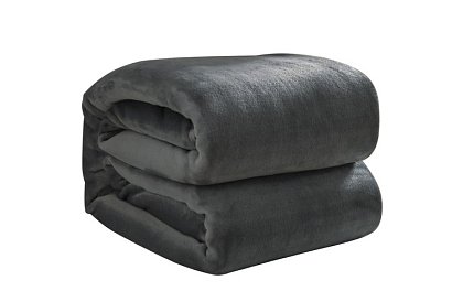 Měkká teplá silná deka 200x160 cm - šedá