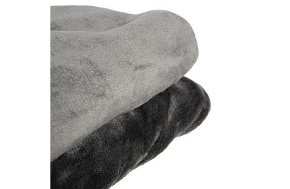 Měkká teplá silná deka 200x160 cm - šedá