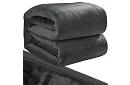 Měkká teplá silná deka 200x160 cm - šedá