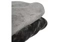 Měkká teplá silná deka 200x160 cm - šedá