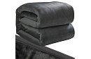 Měkká teplá silná deka 200x160 cm - šedá