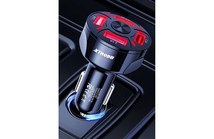 4x USB nabíječka do zapalovače auta + kabel