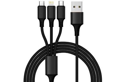 4x USB nabíječka do zapalovače auta + kabel