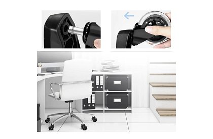 Náhradní gumová kolečka pro židle – sada 5 ks