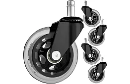 Náhradní gumová kolečka pro židle – sada 5 ks