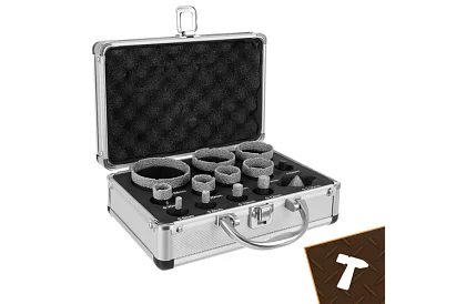 Diamantové děrové vykružováky M14 - 6–68 mm - 13 kusů v sadě