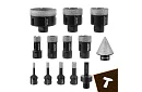 Diamantové děrové vykružováky M14 - 6–68 mm - 13 kusů v sadě