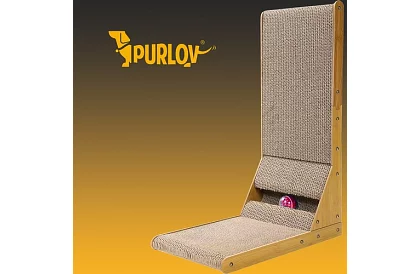 Kočičí škrabadlo s hračkou - DUO