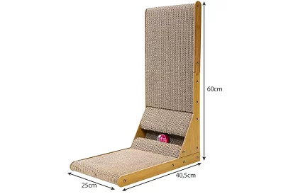 Kočičí škrabadlo s hračkou - DUO