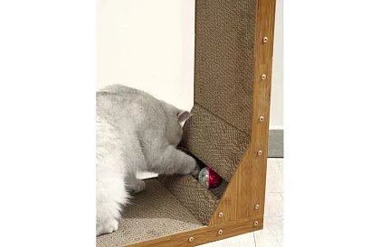 Kočičí škrabadlo s hračkou - DUO